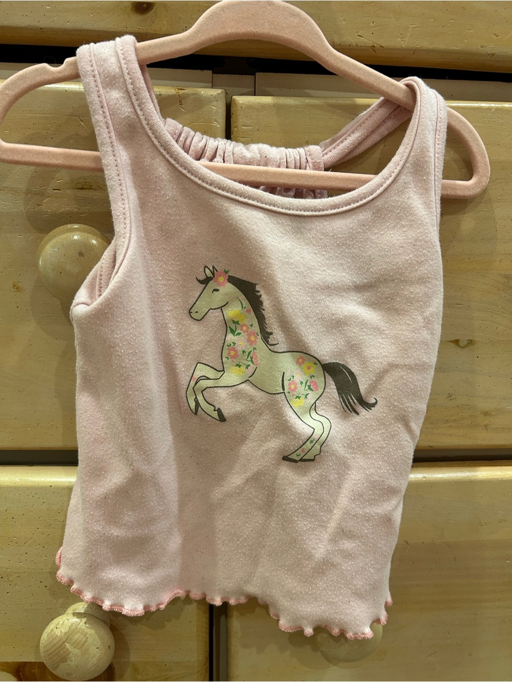 Pink Girls' Unicorn Tank Top